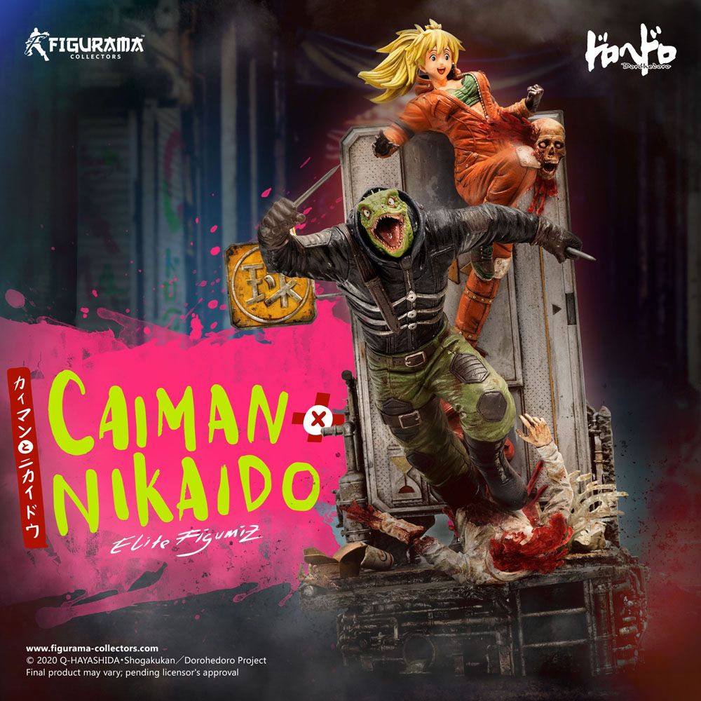 Dorohedoro Elite FigumiZ Diorama 1/8 Caiman & Nikaido 37 cm P037038