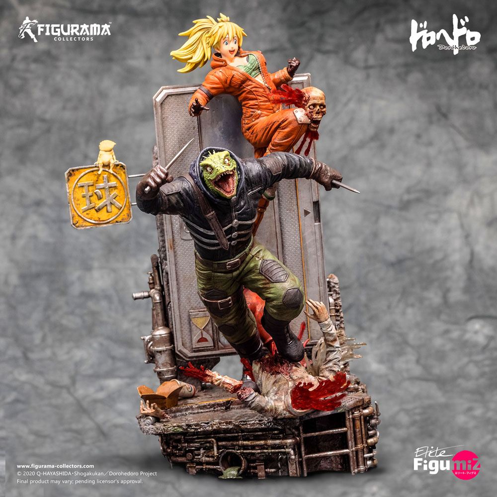 Dorohedoro Elite FigumiZ Diorama 1/8 Caiman & Nikaido 37 cm P037038