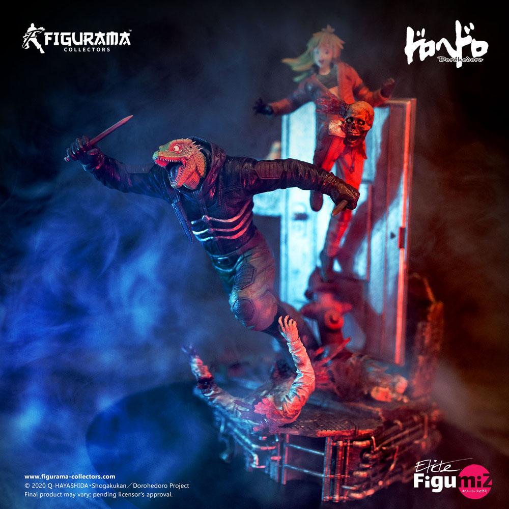 Dorohedoro Elite FigumiZ Diorama 1/8 Caiman & Nikaido 37 cm P037038
