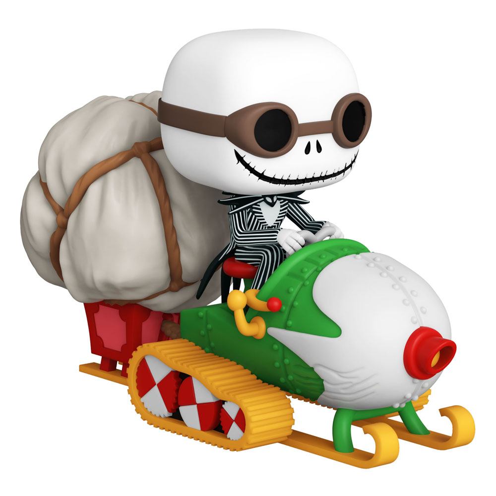 Nightmare before Christmas POP! Rides Vinyl Figure Jack w/Goggles & Snowmobile 18 cm P069245
