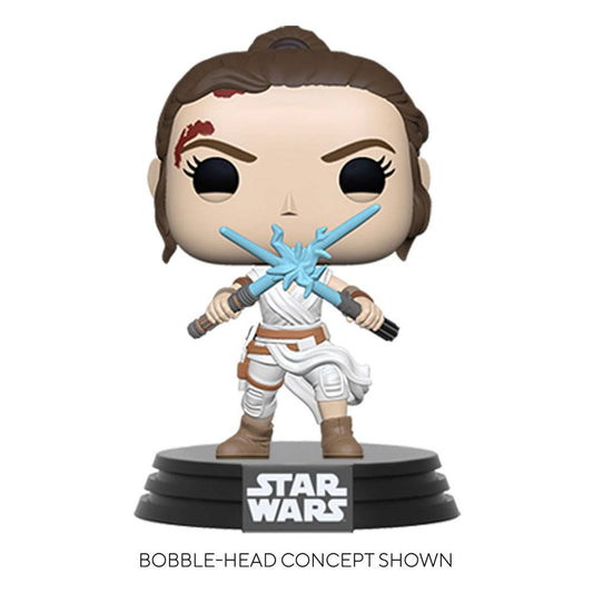 STAR WARS EPISODE IX POP! MOVIES VINYL FIGURE REY W/2 LIGHT SABERS 9 CM P037327