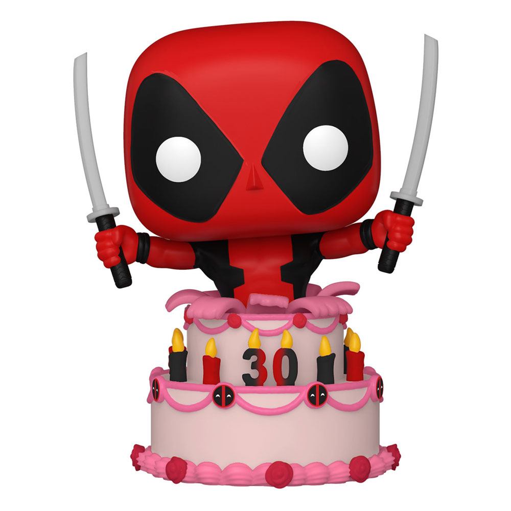 MARVEL DEADPOOL 30TH ANNIVERSARY POP! VINYL FIGURE DEADPOOL IN CAKE 9 CM P037367