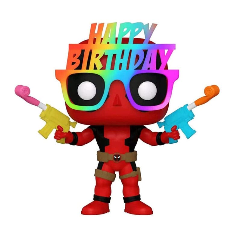 DEADPOOL POP! MARVEL VINYL FIGURE 30TH BIRTHDAY GLASSES DEADPOOL 9 CM P037370