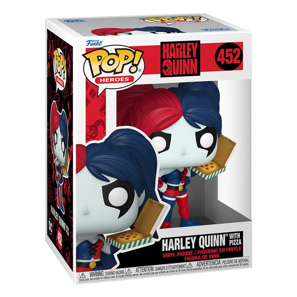DC Comics: Harley Quinn Takeover POP! Heroes Vinyl Figure Harley with Pizza 9 cm P037587