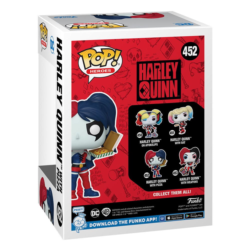 DC Comics: Harley Quinn Takeover POP! Heroes Vinyl Figure Harley with Pizza 9 cm P037587
