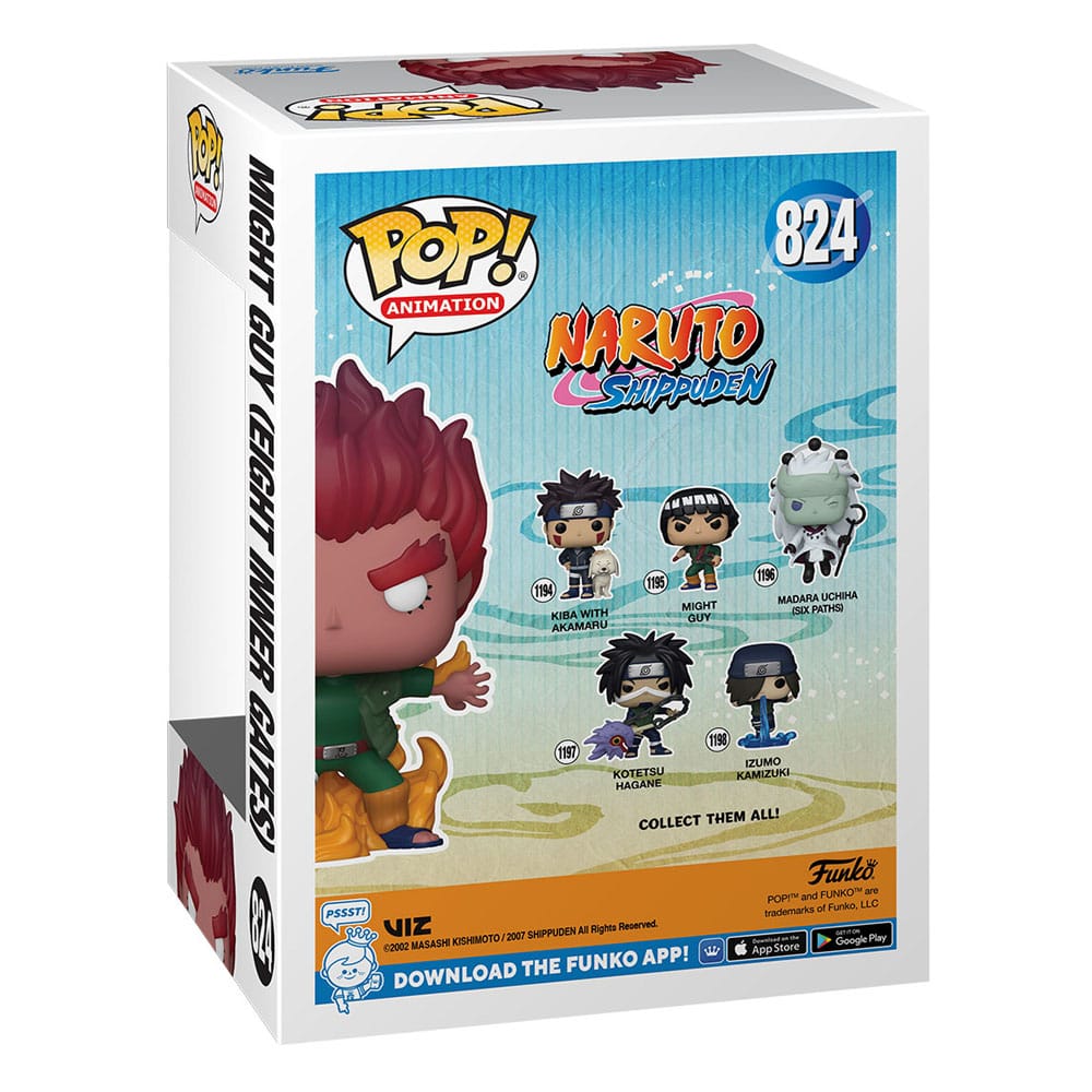 Naruto Shippuden POP! Animation Vinyl Figures Might Guy (Eight Inner Gates) (GW) 9 cm P037623