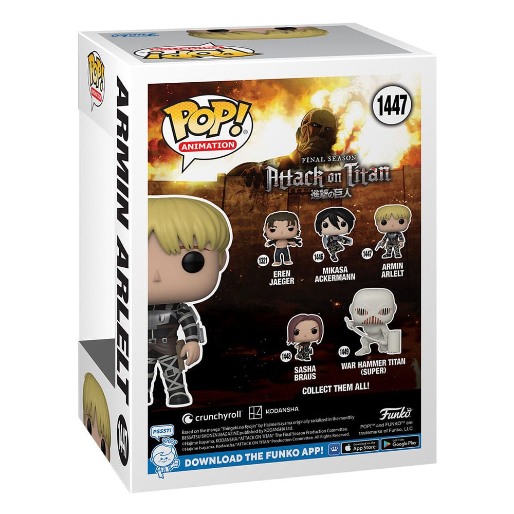 Attack on Titan POP! Animation Vinyl Figures Armin Arlert 9 cm Assortment (6) P037668