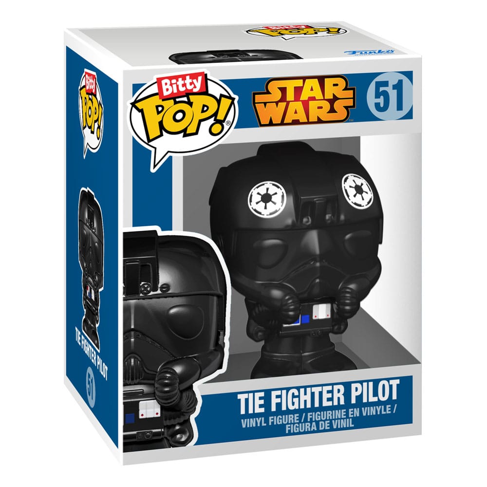 Funko Bitty Pop 4 Pack Star Wars Darth Vader- Stormtrooper- Tie Fighter Pilot