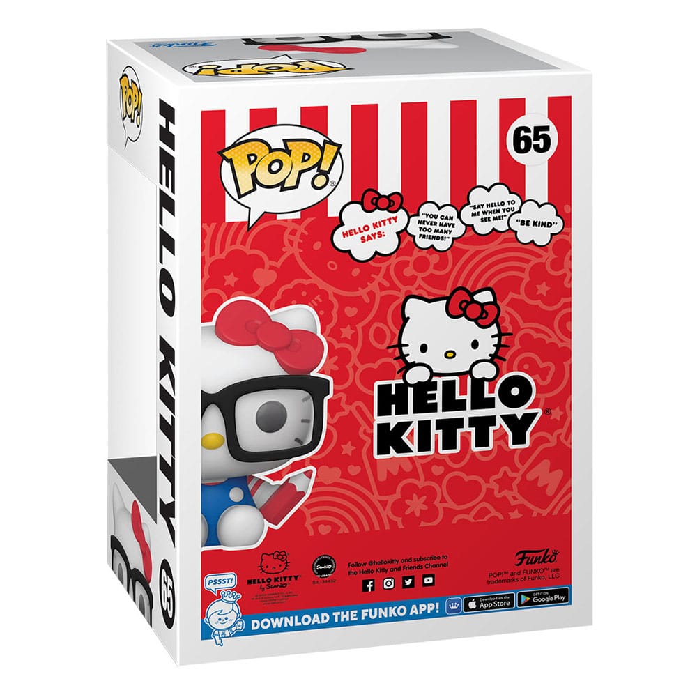 HELLO KITTY POP! SANRIO VINYL FIGURE HELLO KITTY NERD 9 CM