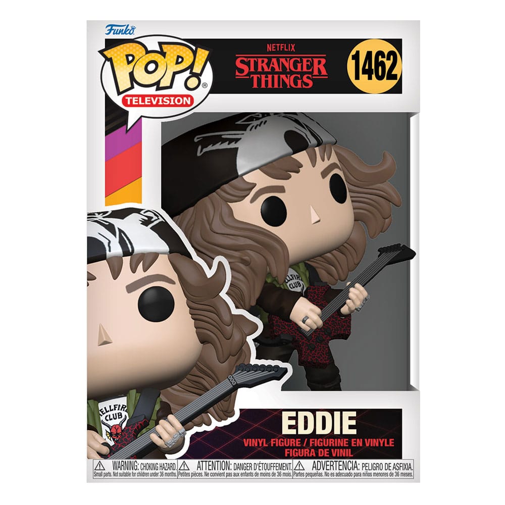 STRANGER THINGS POP! TV VINYL FIGURE HUNTER EDDIE WITH GUITAR 9 CM P037797