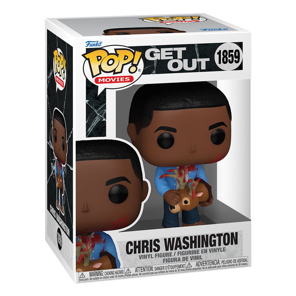 JORDAN PEELE POP! MOVIES VINYL FIGURE GET OUT - CHRIS WASHINGTON W/DEER 9 CM P037964