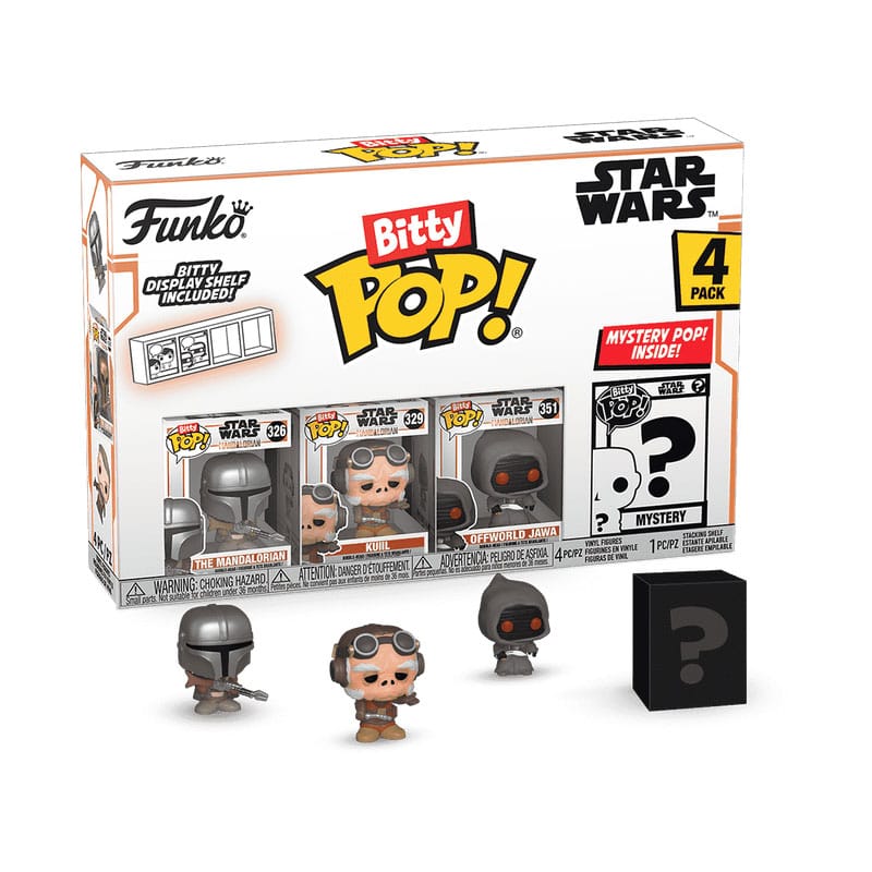 Funko Bitty Pop! Mandalorian, Kuiil, Jawa, Misterioso Pop Bitty P038019