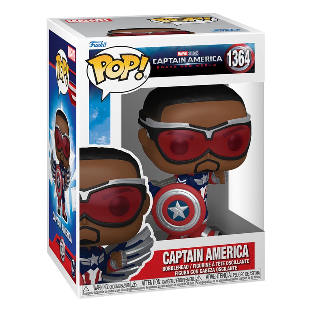 CAPTAIN AMERICA BRAVE NEW WORLD POP! MOVIES VINYL FIGURE CAPTAIN AMERICA 9 CM P038199