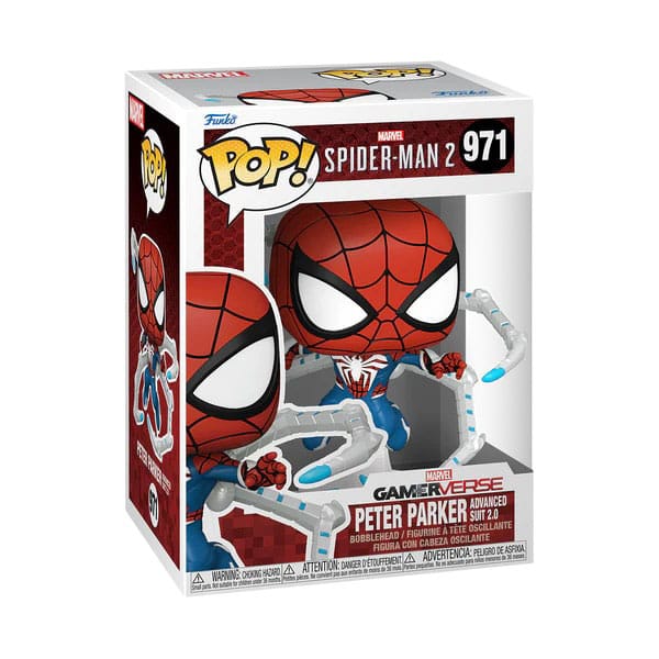 Spider-Man 2 POP! Games Vinyl Figure Peter Parker Suit 9 cm P038260