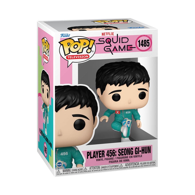 SQUID GAME POP! TELEVISION VINYL FIGURE PLAYER 456 SEONG GI-HUN (KICKING JEGI) 9 P038412