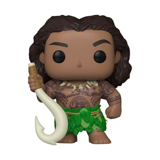 MOANA 2 POP! & BUDDY VINYL FIGURE MAUI WITH FISH HOOK 9 CM P038414