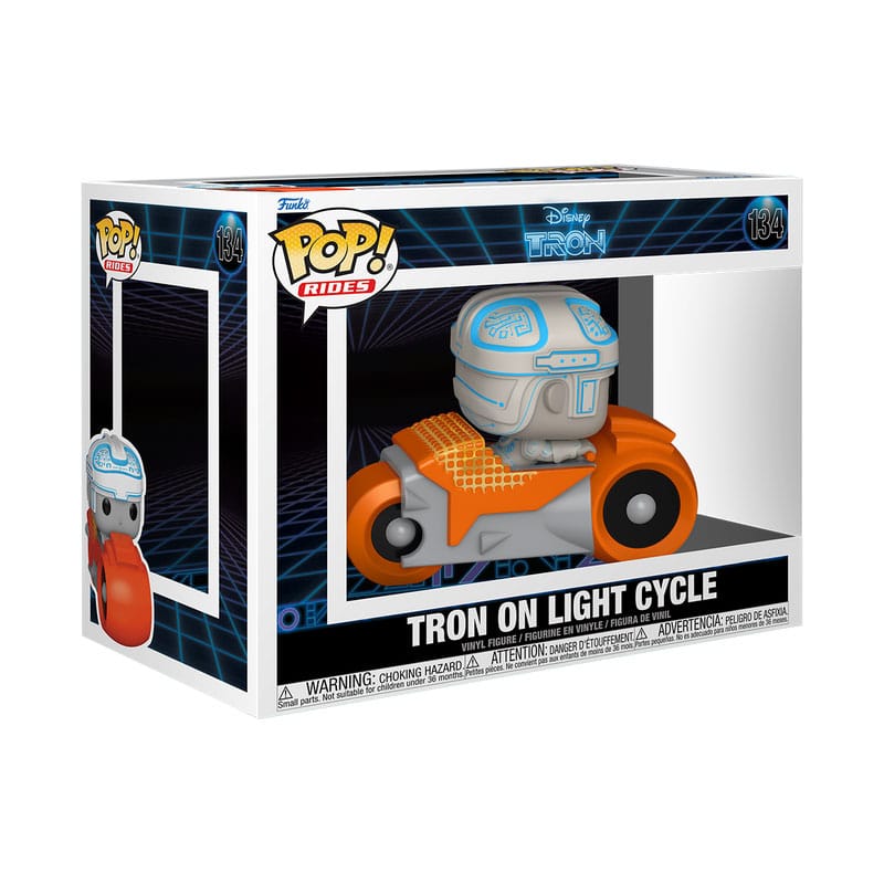 TRON(1982) POP! RIDES DELUXE VINYL TRON W/CYCLE 9 CM