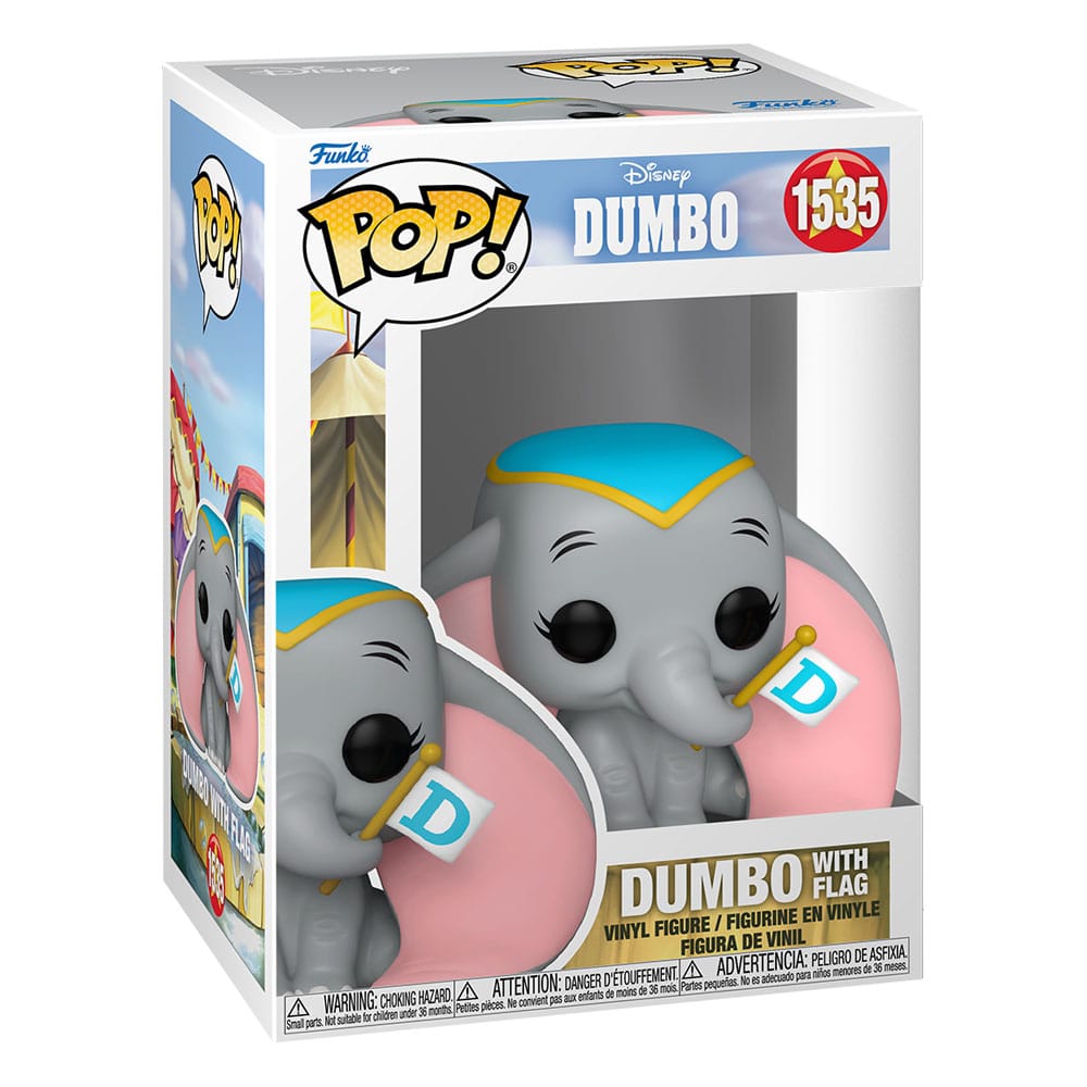 DUMBO POP! DISNEY VINYL FIGURE DUMBO W/FLAG 9 CM P038562