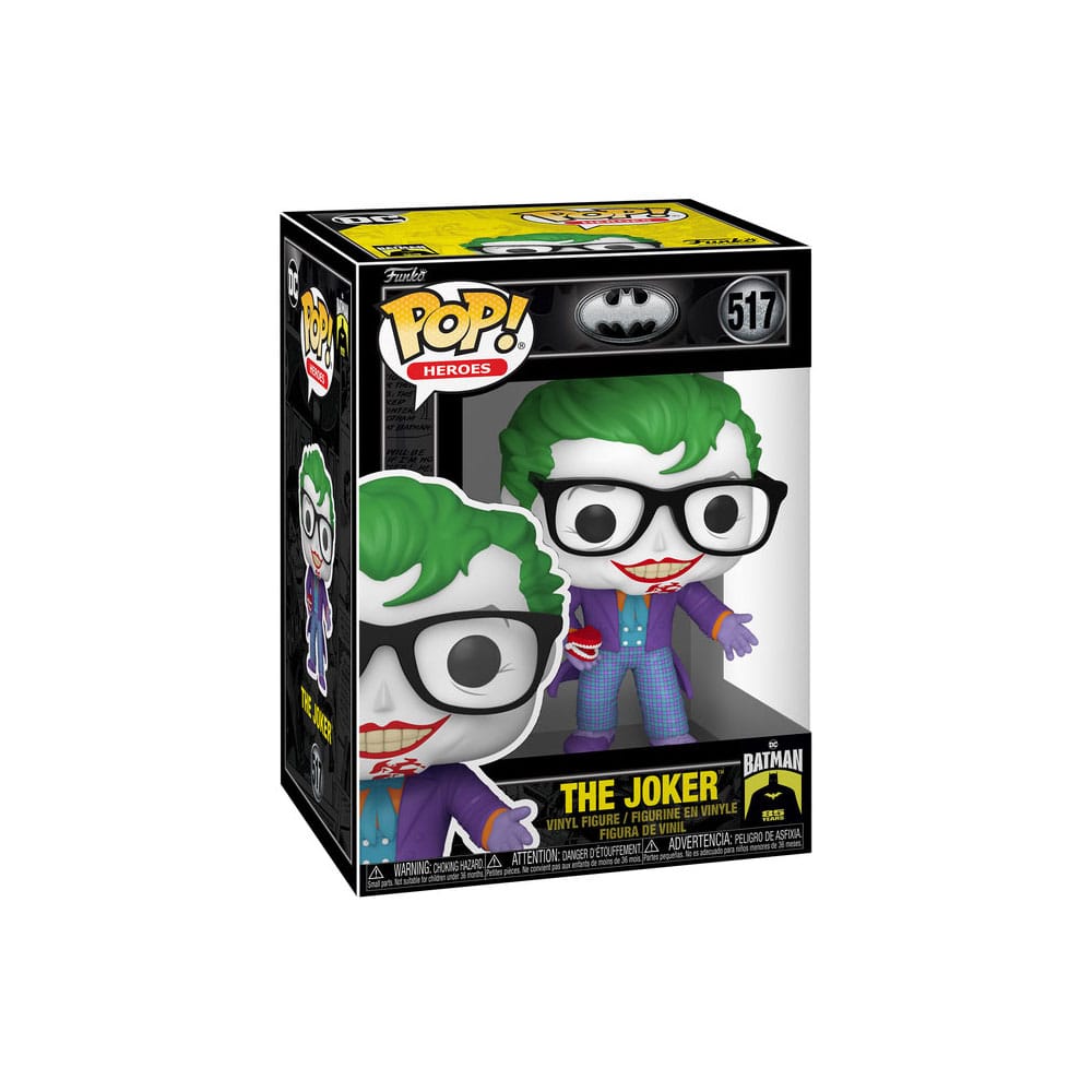BATMAN 85TH ANNIVERSARY POP! MOVIES VINYL FIGURE THE JOKER W/TEETH 9 CM P038699