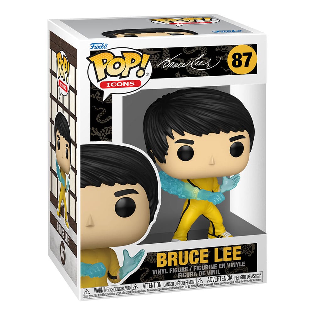 Funko Pop! Icons: Bruce Lee - Figura in Vinile da Collezione - Idea Regalo - Mer P038823