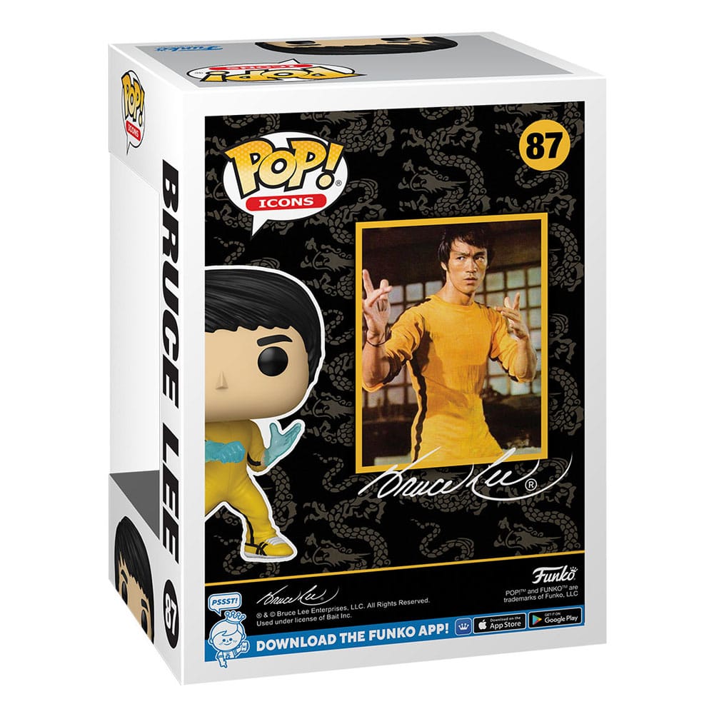 Funko Pop! Icons: Bruce Lee - Figura in Vinile da Collezione - Idea Regalo - Mer P038823