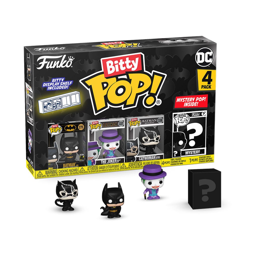 Funko Bitty Pop! Batman 85th - Batman 4PK E una Mini Figura Misteriosa Sorpresa P038834