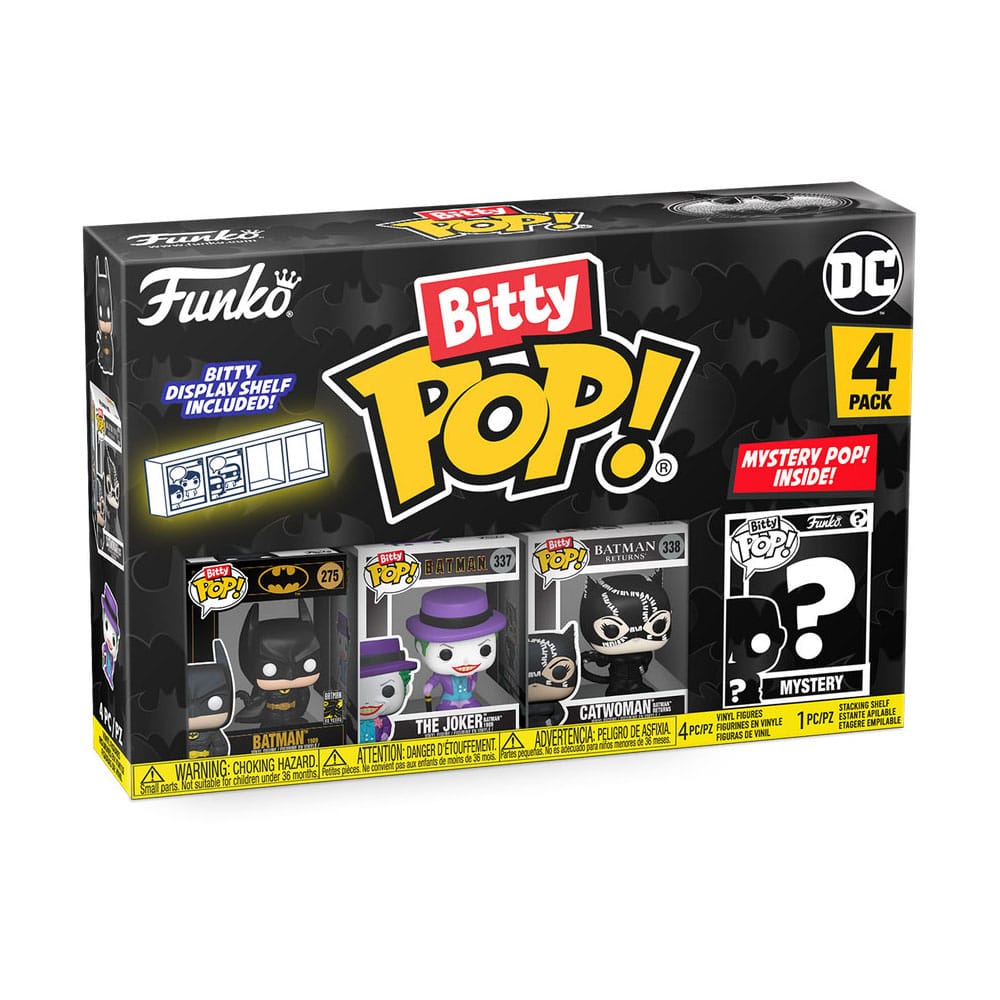 Funko Bitty Pop! Batman 85th - Batman 4PK E una Mini Figura Misteriosa Sorpresa P038834