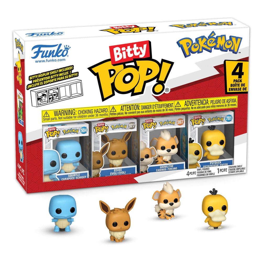 Pokémon Bitty POP! Vinyl Figure 4-Pack Series 4 2 cm P038841
