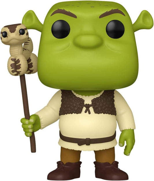 SHREK POP! MOVIES VINYL FIGURE 30TH ANNIVERSARY SHREK W/SNAKE 9 CM