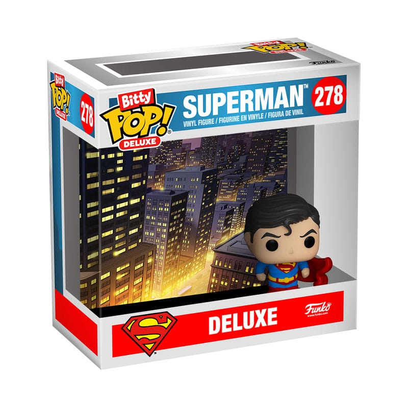 SUPERMAN BITTY POP! DELUXE VINYL FIGURE SUPERMAN(GARGOYLE) DISPLAY (12) 2,5 CM