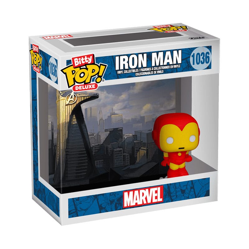 Iron Man Bitty POP! Deluxe Vinyl Figure Iron Man(AvengerTower) Display (12) 2,5 cm P038887