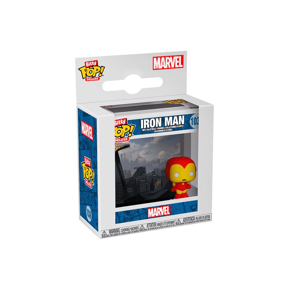 Iron Man Bitty POP! Deluxe Vinyl Figure Iron Man(AvengerTower) Display (12) 2,5 cm P038887