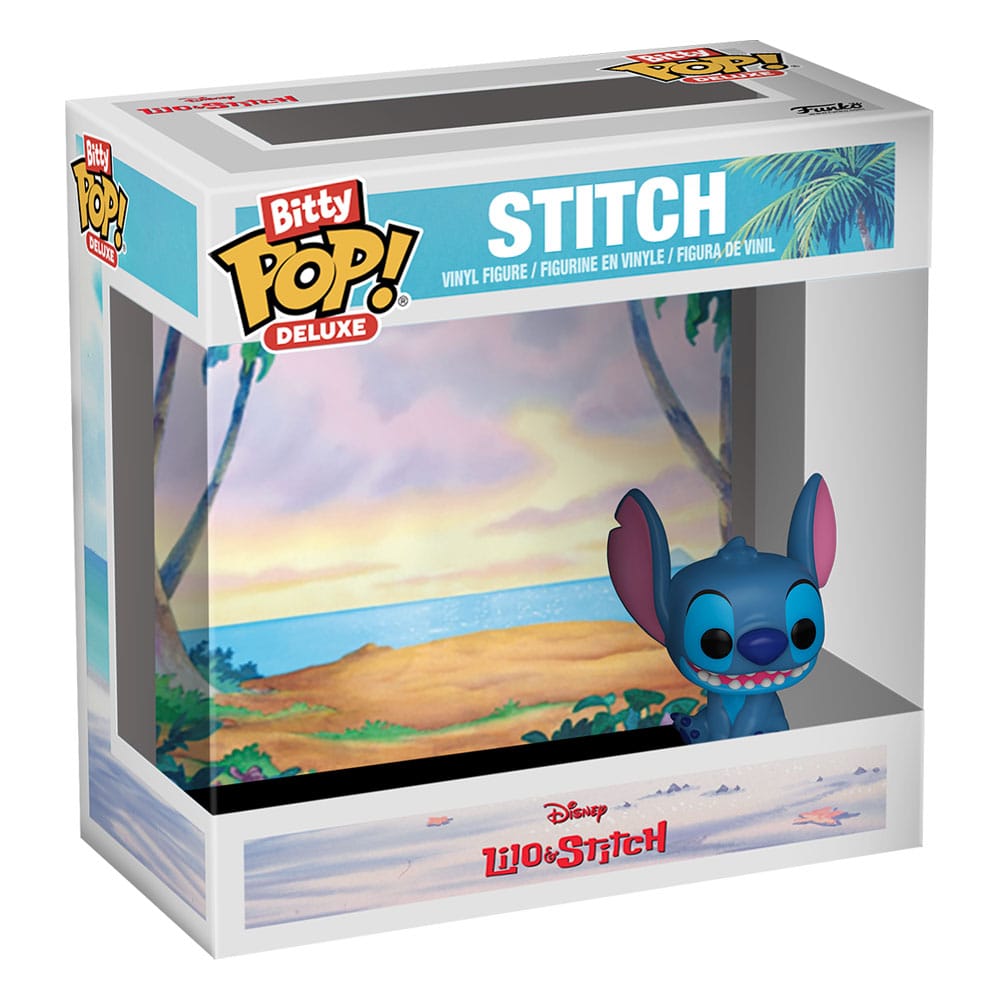 Disney Bitty POP! Deluxe Vinyl Figure Stitch(Beach) Display (12) 2,5 cm P038893