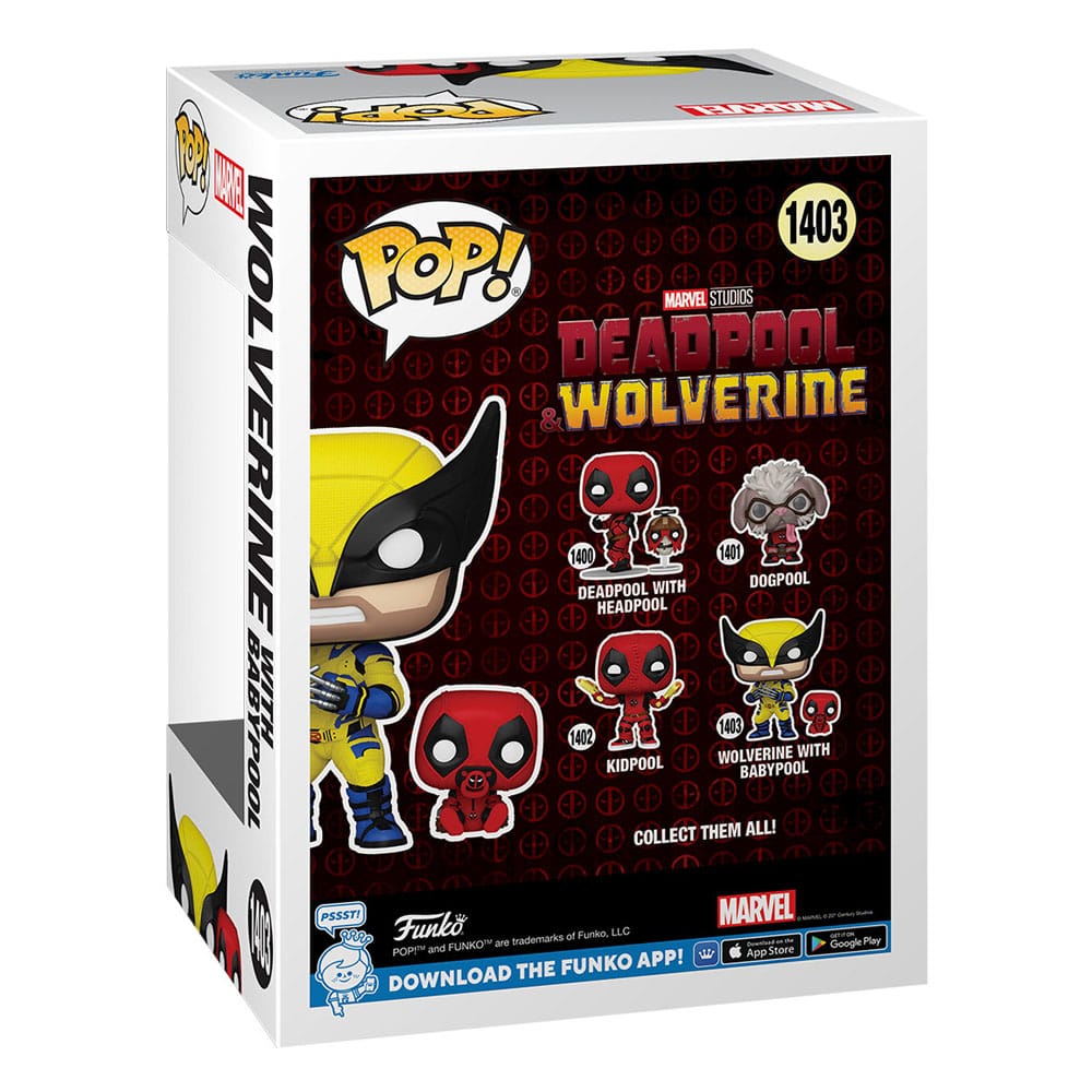 DEADPOOL 3 POP & BUDDY! VINYL FIGURE WOLVERINE W/ BABYPOOL 9 CM P038935