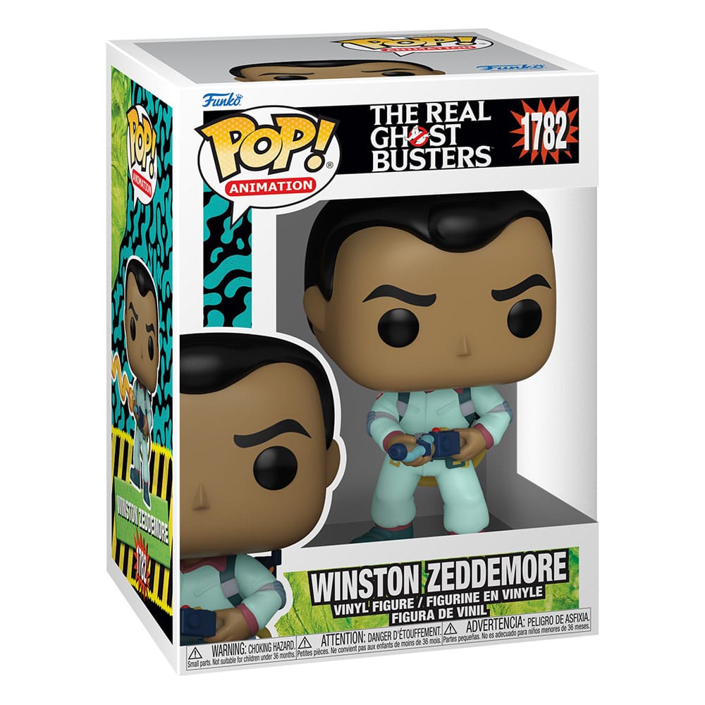 THE REAL GHOSTBUSTERS POP! PLUS ANIMATION VINYL FIGURES WINSTON ZEDDEMORE 9 CM P039044