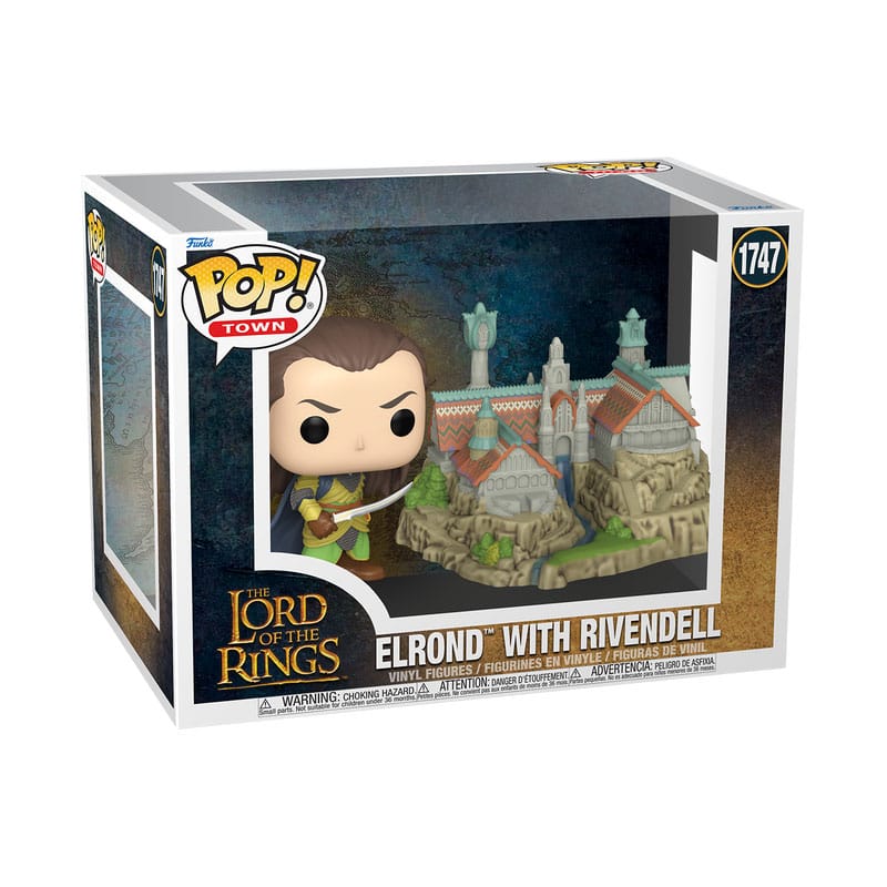 The Lord of the Rings POP! Town Vinyl Figure Elrond & Rivendell 9 cm P067968