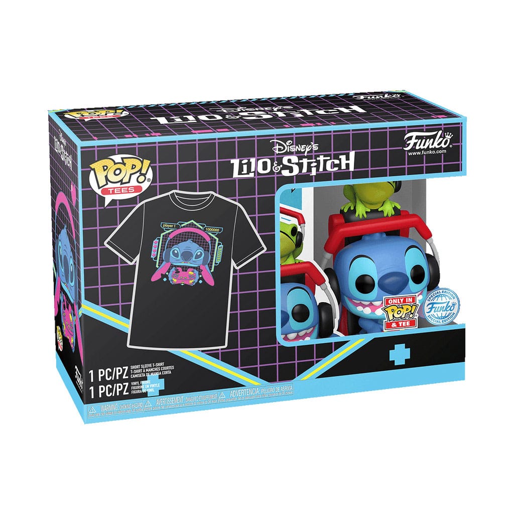 Lilo & Stitch POP! & Tee Box Gmr Stitch w/frog