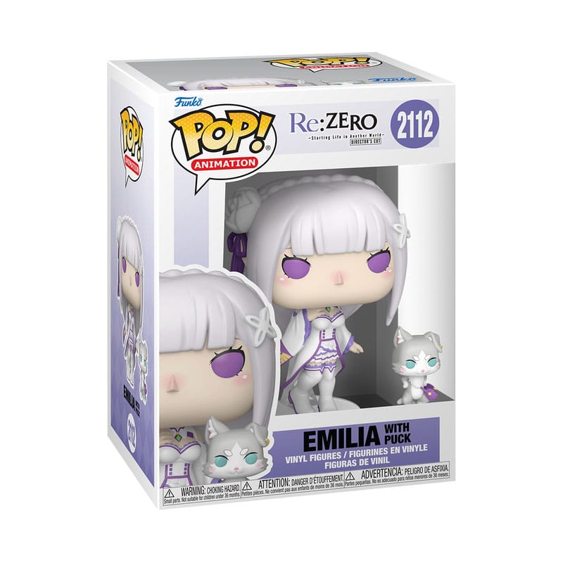 Re:Zero POP!&Buddy Animation Vinyl Figures Emilia w/Puck 9 cm P039819