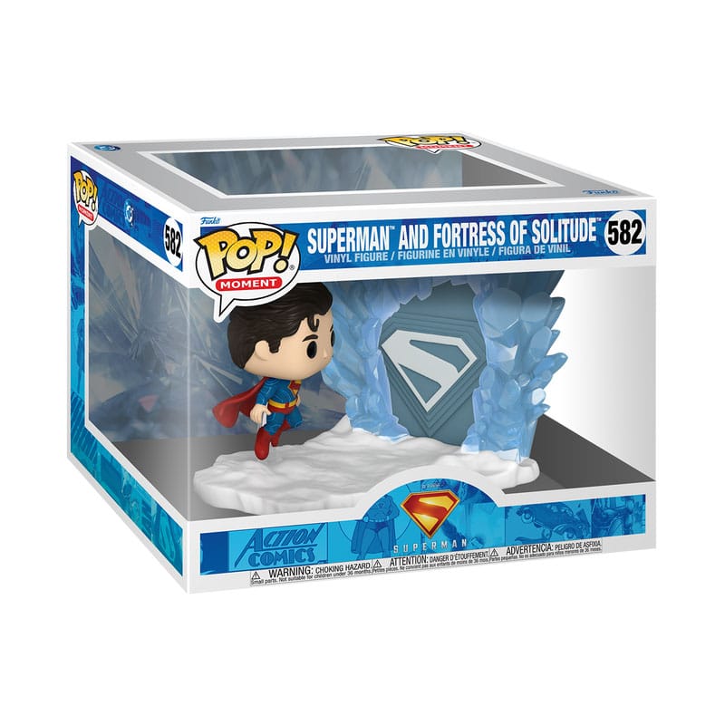 SUPERMAN (2025) POP MOMENTS VINYL FIGURES SUPERMAN AND FORTRESS OF SOLITUDE 9 CM P039866