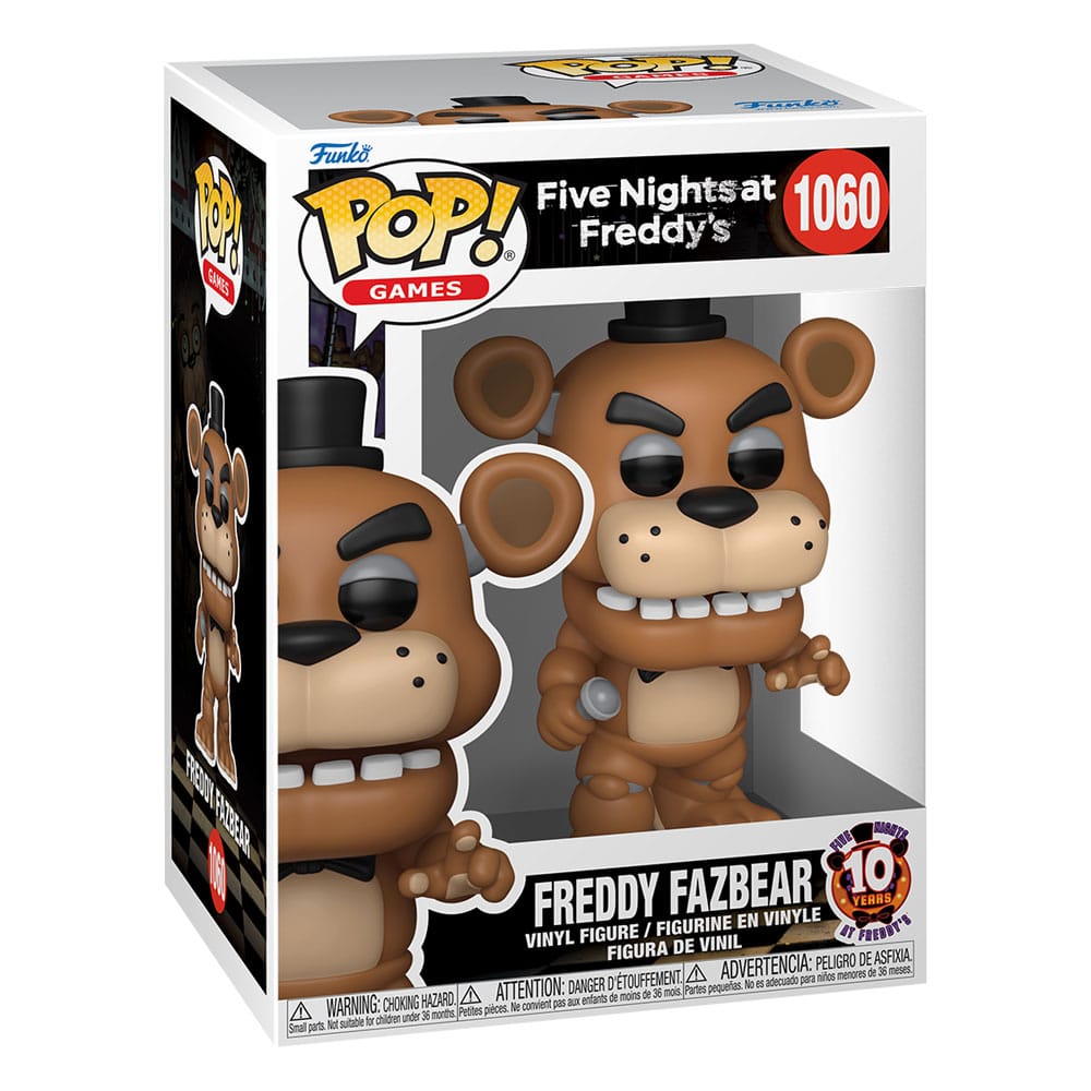 FIVE NIGHTS AT FREDDY'S POP! VINYL FIGURE 10TH ANNIVERSARY - FREDDY 9 CM P039981