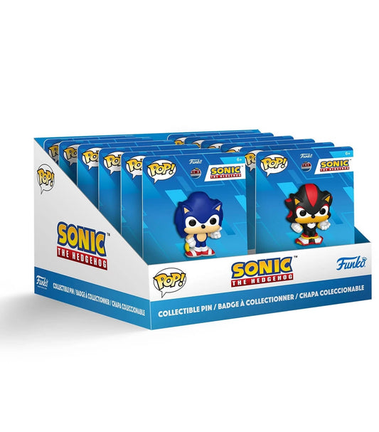 Sonic - The Hedgehog by Loungefly PVC Pins Blind Box Pixar Collection PDQ Display (12) P065236