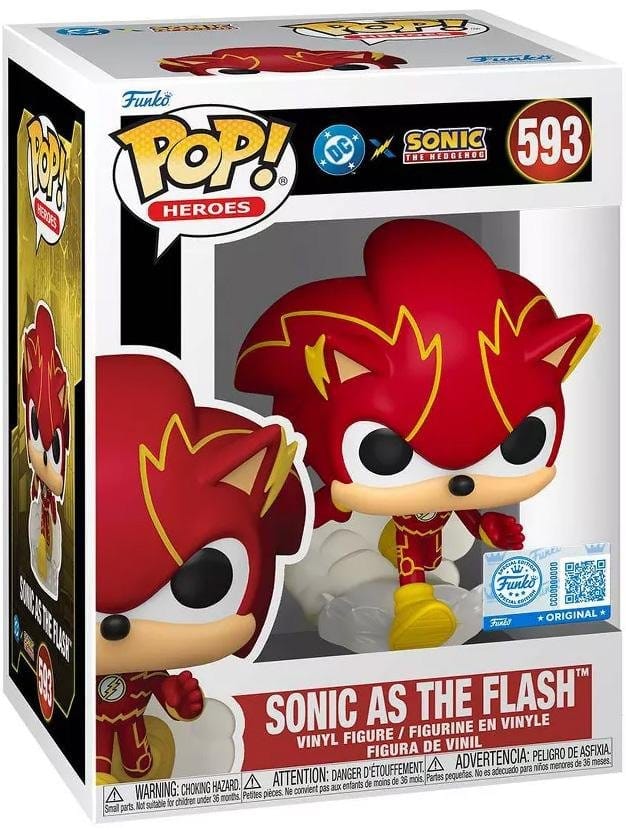 DC x Sonic the Hedgehog POP! Heroes Vinyl Figure Sonic as The Flash 9 cm P071118