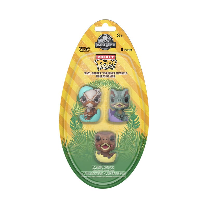 Jurassic Park Pocket POP! Vinyl Figure Easter Egg 3-Pack Dinos 4 cm P067789