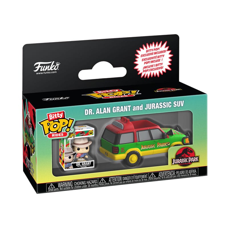 Jurassic Park Bitty POP! Ride Vinyl Figure Jurassic SUV w/Dr. G 2,5 cm P067802