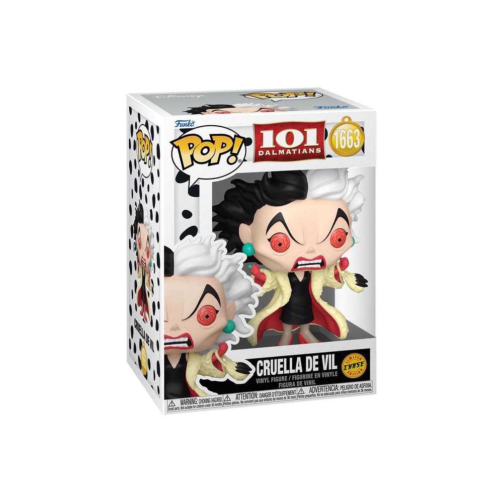 One Hundred and One Dalmatians POP! Vinyl Figures Cruella De Vil with Chase 9 cm Assortment (6) P066008