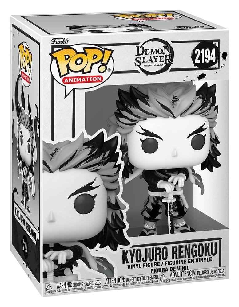 Demon Slayer: Kimetsu no Yaiba POP! Animation Vinyl Figures Rengoku(Sumi-Ink) 9 cm P069891