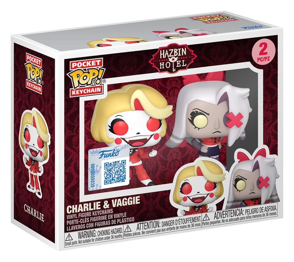 Hazbin Hotel POP! Vinyl Keychain 2-Pack Charlie & Vaggie 4 cm P073471