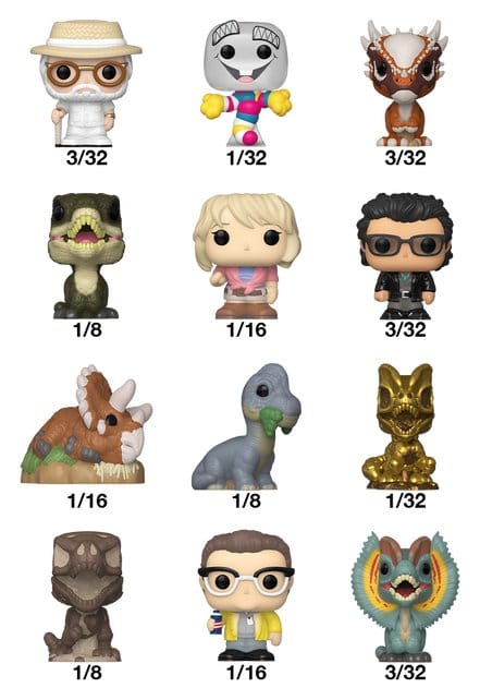 Jurassic Park Bitty POP! Vinyl Figures 2 cm Display (32) P075957