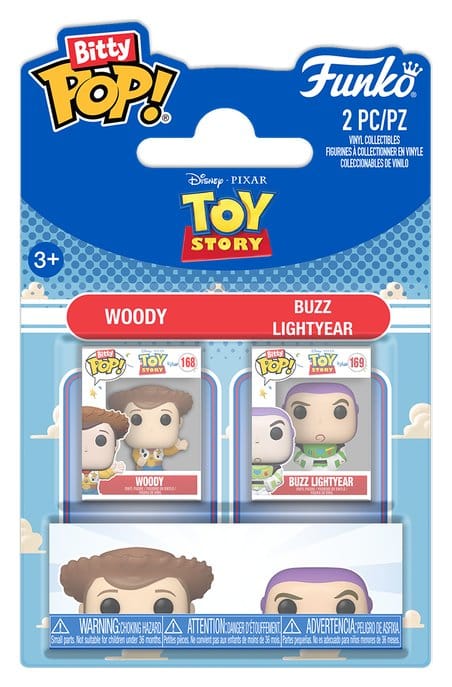 Toy Story Bitty POP! Vinyl Figures 2-Pack Woody & Buzz Lightyear 2 cm P075959