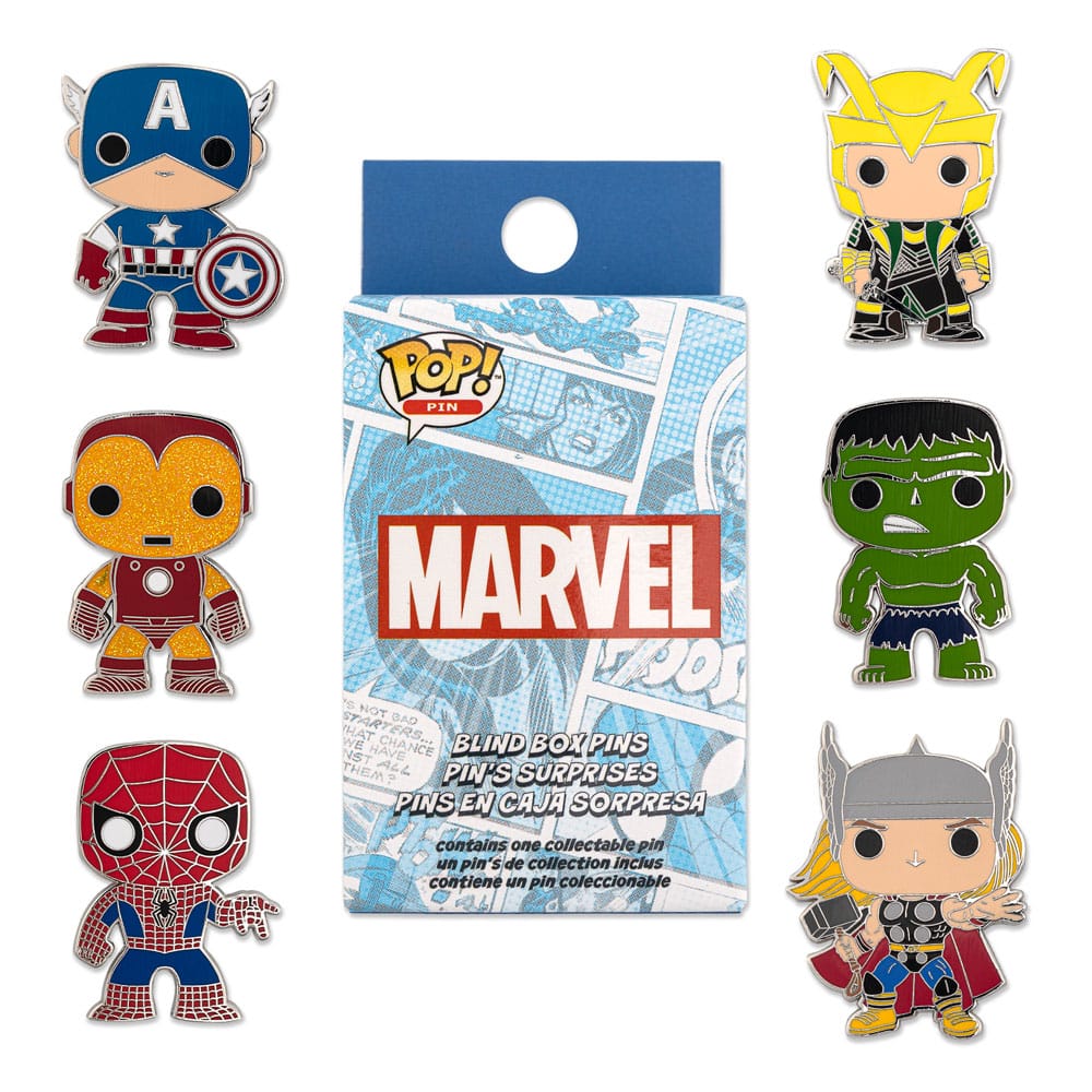 Marvel Loungefly POP! Enamel Pins Group 3 cm Assortment (12) P069287